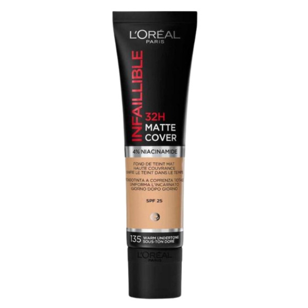 LOréal Paris Infaillible 32H Matte Cover 4% Niacinamide with SPF 25 ( Comes in Different Colors )